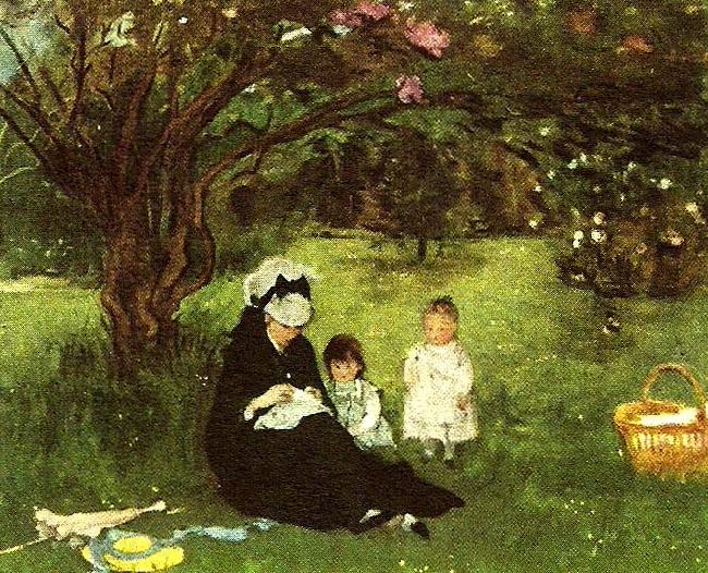 Berthe Morisot i maurecourt France oil painting art